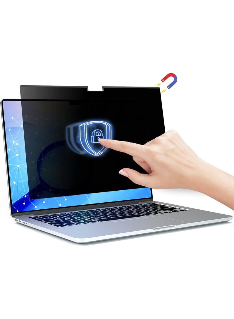 Magnetic Privacy Screen Filter for Macbook Pro 14 inch (2021-2025, M1-M5), Removable Easy On/Off Anti Blue Light Glare Laptop Privacy Screen, Compatible with Mac Pro 14.2" Laptop - Image 1